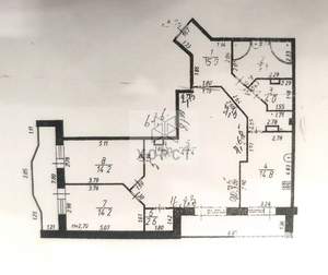 3-к квартира, вторичка, 134м2, 12/16 этаж