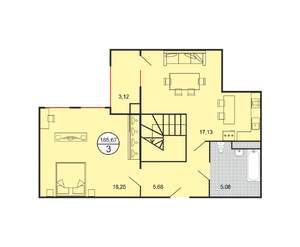 3-к квартира, строящийся дом, 166м2, 5/6 этаж