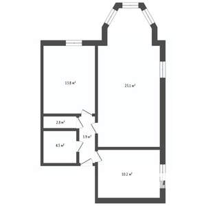 2-к квартира, вторичка, 79м2, 20/20 этаж