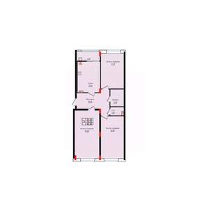 3-к квартира, вторичка, 83м2, 1/10 этаж