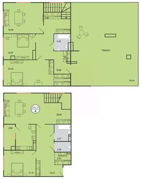 4-к квартира, строящийся дом, 218м2, 5/6 этаж