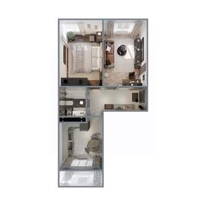 2-к квартира, вторичка, 56м2, 2/20 этаж