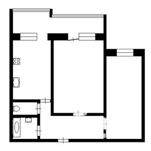 2-к квартира, вторичка, 48м2, 6/6 этаж