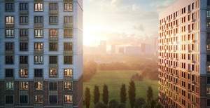 1-к квартира, строящийся дом, 33м2, 2/19 этаж