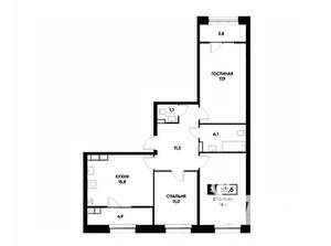 3-к квартира, вторичка, 89м2, 17/22 этаж