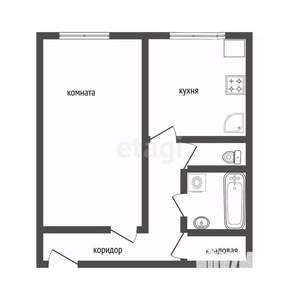 2-к квартира, вторичка, 54м2, 1/10 этаж