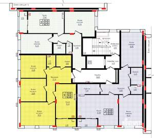 2-к квартира, строящийся дом, 84м2, 6/10 этаж