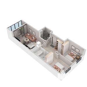 2-к квартира, вторичка, 60м2, 5/21 этаж