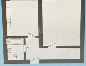 1-к квартира, вторичка, 30м2, 1/5 этаж