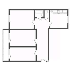 3-к квартира, вторичка, 65м2, 3/10 этаж