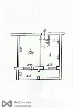 1-к квартира, вторичка, 59м2, 10/11 этаж
