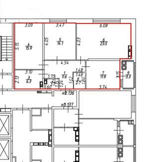 3-к квартира, вторичка, 91м2, 17/24 этаж