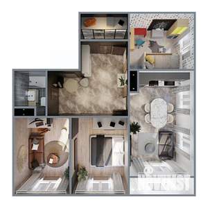 3-к квартира, вторичка, 89м2, 3/20 этаж