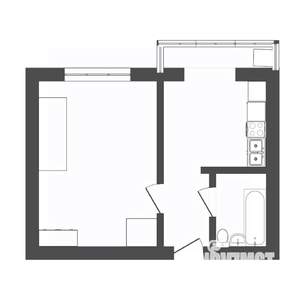 1-к квартира, вторичка, 45м2, 6/8 этаж