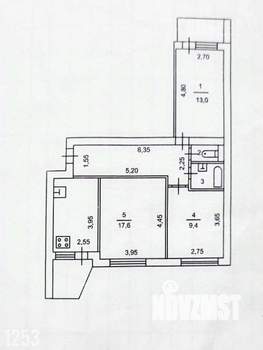 3-к квартира, вторичка, 71м2, 3/10 этаж