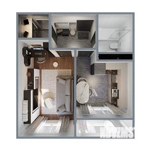 1-к квартира, вторичка, 41м2, 6/20 этаж