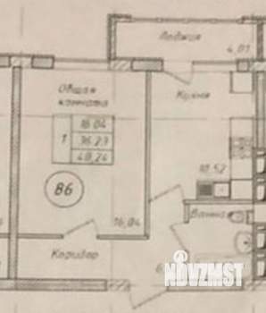 1-к квартира, вторичка, 42м2, 5/9 этаж