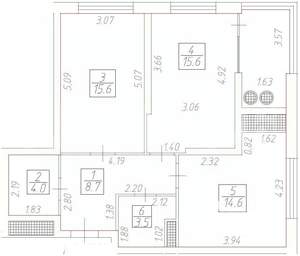 2-к квартира, вторичка, 68м2, 21/23 этаж