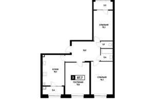 3-к квартира, вторичка, 88м2, 2/20 этаж