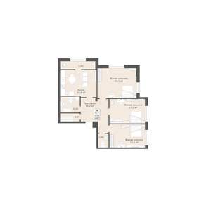 3-к квартира, вторичка, 109м2, 2/12 этаж