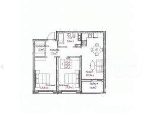 2-к квартира, вторичка, 67м2, 5/20 этаж