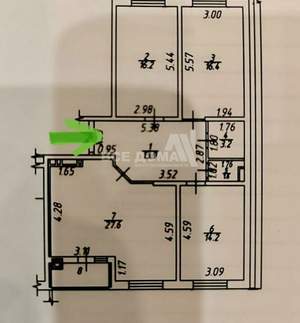 3-к квартира, вторичка, 97м2, 9/17 этаж