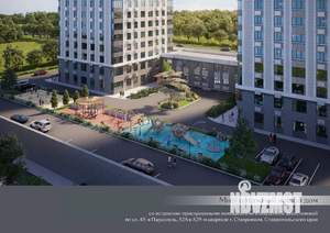 1-к квартира, строящийся дом, 40м2, 13/18 этаж