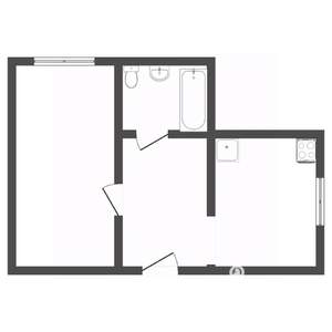1-к квартира, вторичка, 40м2, 5/9 этаж