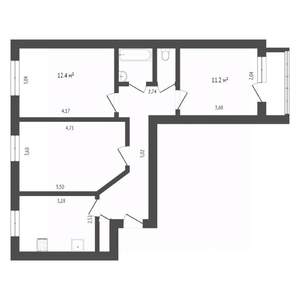 3-к квартира, вторичка, 69м2, 10/10 этаж