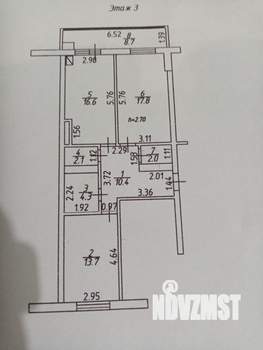 2-к квартира, вторичка, 67м2, 3/9 этаж