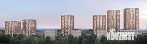 1-к квартира, строящийся дом, 46м2, 13/25 этаж