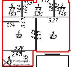 1-к квартира, вторичка, 36м2, 18/18 этаж