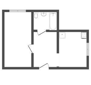 1-к квартира, вторичка, 39м2, 8/9 этаж