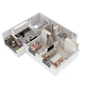 2-к квартира, вторичка, 51м2, 19/21 этаж