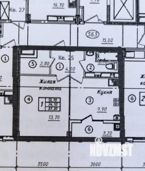 1-к квартира, вторичка, 38м2, 7/12 этаж