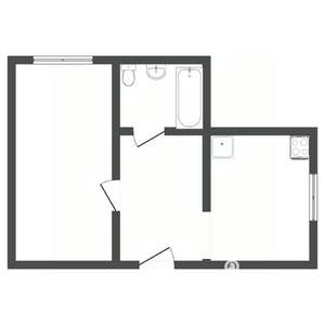 1-к квартира, вторичка, 39м2, 8/9 этаж