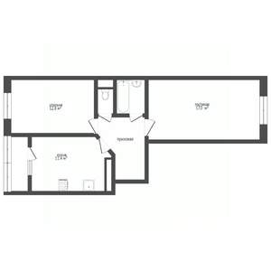 2-к квартира, вторичка, 69м2, 3/10 этаж