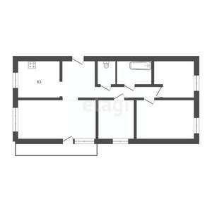4-к квартира, вторичка, 73м2, 4/5 этаж