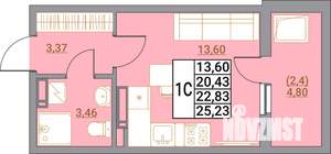 Студия квартира, вторичка, 25м2, 17/21 этаж