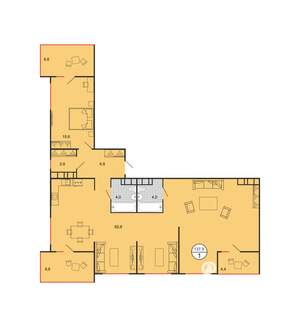 1-к квартира, вторичка, 137м2, 14/19 этаж