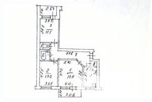 3-к квартира, вторичка, 73м2, 6/9 этаж
