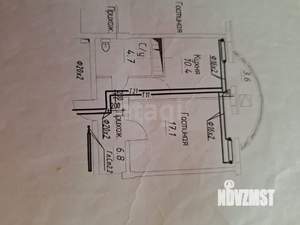 1-к квартира, вторичка, 46м2, 3/10 этаж