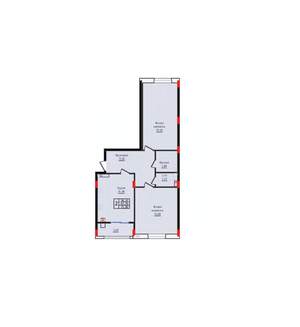 2-к квартира, вторичка, 71м2, 8/10 этаж