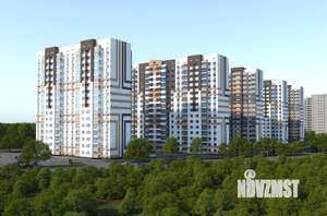 1-к квартира, строящийся дом, 35м2, 1/16 этаж