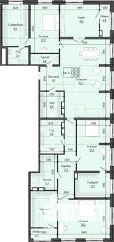 4-к квартира, вторичка, 271м2, 21/24 этаж