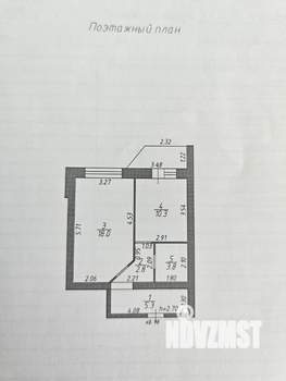 1-к квартира, вторичка, 44м2, 7/9 этаж