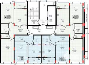 1-к квартира, строящийся дом, 38м2, 7/10 этаж