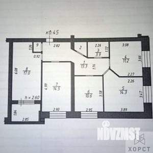 4-к квартира, сданный дом, 88м2, 6/7 этаж