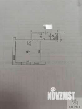 1-к квартира, вторичка, 39м2, 2/2 этаж