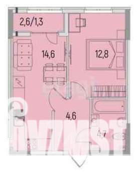 1-к квартира, вторичка, 38м2, 5/9 этаж